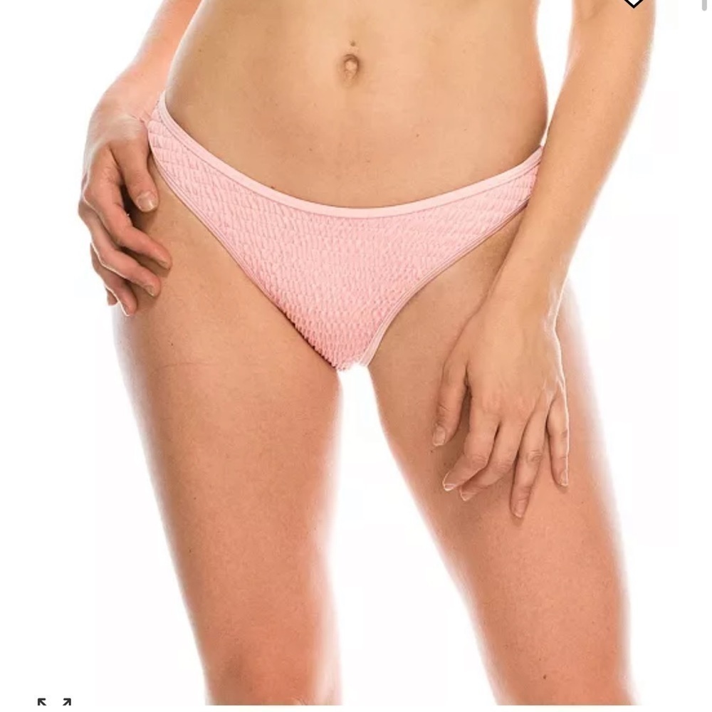 Kendall + Kylie Pink Henley Bikini Top And Bottom Set - Picture 4 of 16